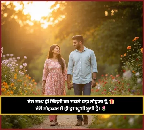 Couple Heart Touch True Love Husband Wife Shayari