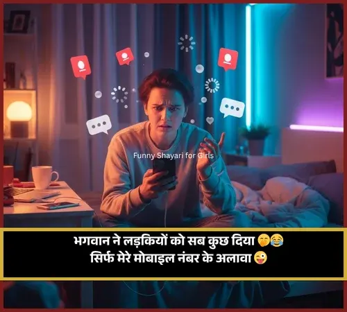 Funny Shayari for Girls