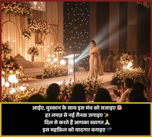Welcome Shayari for Anchoring