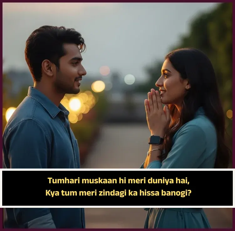 2 Line Propose Shayari in English