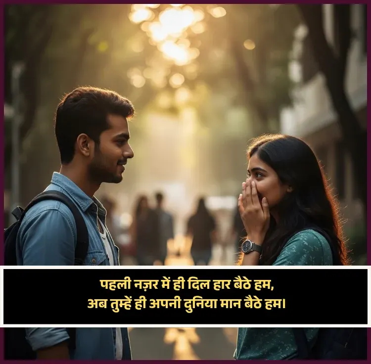 First Time Love Propose Shayari in Hindi