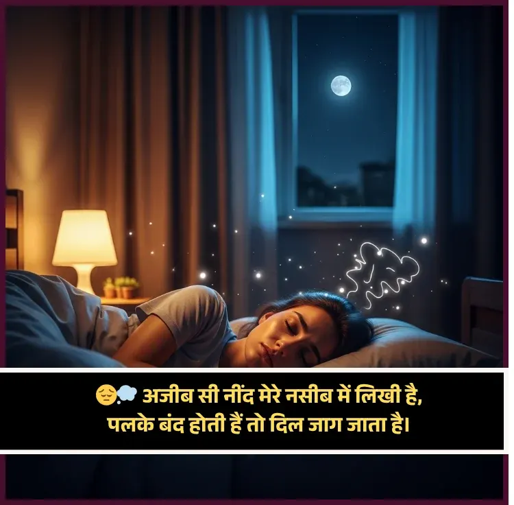 Sleep Shayari in Hindi