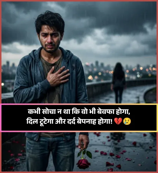 Dard Bhari Bewafa Shayari